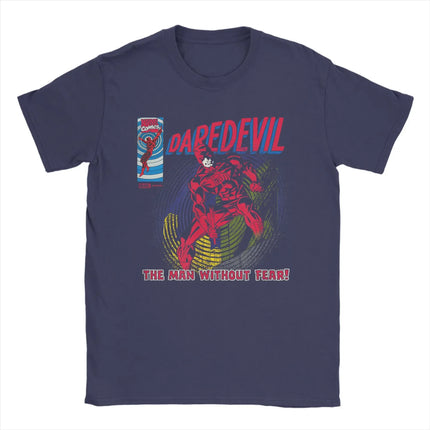 Marvel Genuine  Funny Daredevil Legacy Comic Cover T-Shirt Men's O-Neck T-Shirt TV Series Short Sleeve T-Shirt MerchJacket
