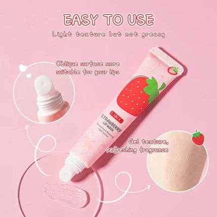 LAIKOU Strawberry Lip Balm  Moisturizing Refreshing Non-sticky Anti-Cracked Lip Mask Lips Care 18g