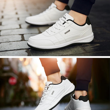 Pu Leather Men Shoes Sneakers Trend Casual Breathable Leisure Male Sneakers Non-Slip Footwear Vulcanized Shoes Tenis Masculino