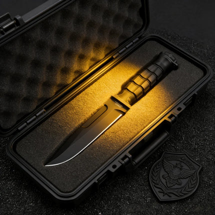 MK2.1 - Practical Travel Knife, made of N690 steel, equipped with a protective K sheath, an outdoor camping emergency tool