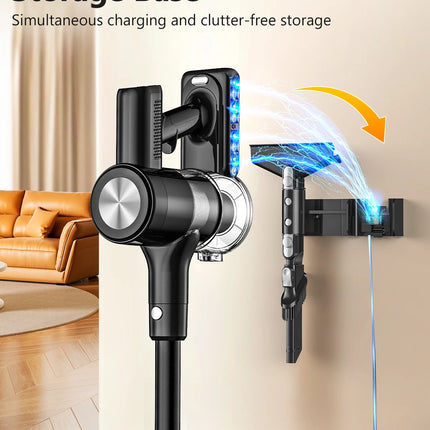 Cordless Vacuum Cleaner, 55Kpa/55min Self-Standing Powerful Stick Lightweight Vacuum Cleaner for Home Pet Hair/Hard Floor/Carpet