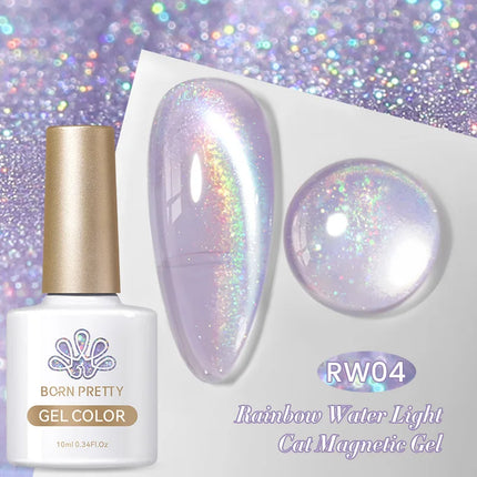 Sea Blue Silver Water Light Cat Magnetic Gel Nail Polish Nail Magnet Nail Gel Varnish Semi Permanent Gel Rainbow Cat Eye Glue