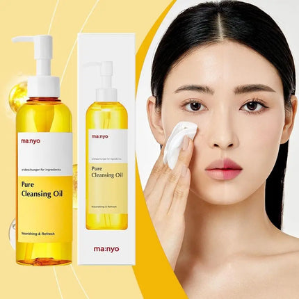 Pure Cleansing Oil Remover Oil Blackheads With Argan Oil Daily Makeup Remover Makeup Remove Blackheads Deep Pore Cleansing