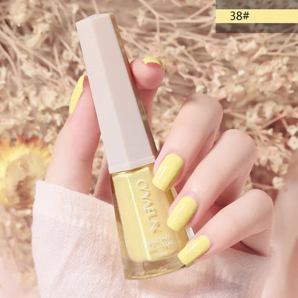 10Ml Solid Color Nail Polish Free Baking Long Lasting Waterproof Quick-Drying Non-Toxic Tasteless 40 Colors Sequins Nail Polish