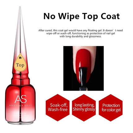 AS 15ml Solid Eggshell Gel Polish Semi Permanent Gel Nail Polish Lamp Varnish Soak Off UV Gel Nail Art Manicure Top Coat