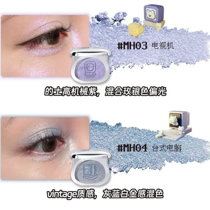 LEEMEMBER DreamCore Series Multi-purpose Cream Eyeshadow Highlighter Glitter Brightening Powder contour palette