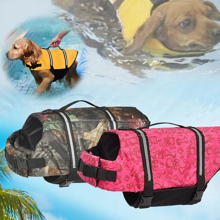 Dog Life Vest Jacket Reflective Pet Clothes Summer Puppy Swimwear Dog Life Jacket Safety Swimming Suit Dog Supplies