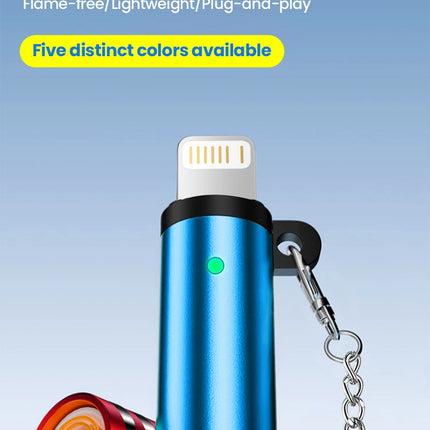 Lightning Mobile Cigarette Lighter Adapter Air Blowing Cigarette Lighter Phone OTG Power Supply Portable Mini Cigarette Lighting