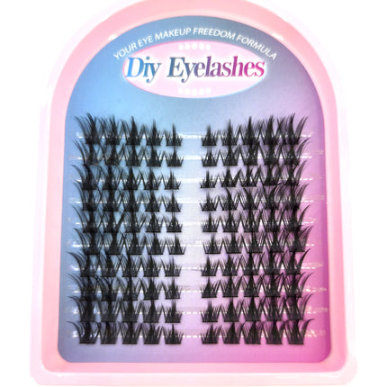 HBZGTLAD10row Fairy Lash Clusters Manga Cluster EyelashLash Clusters Wispy Eyelashes Extensions Natural Look C/D Curl Individual