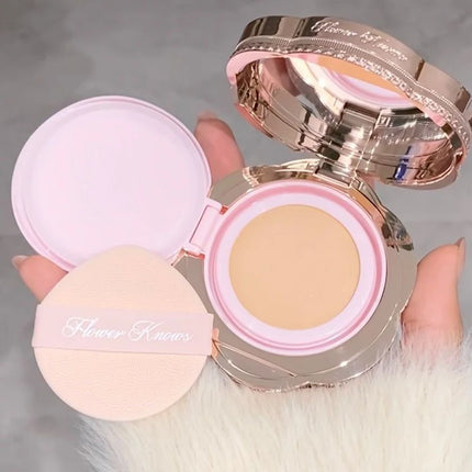 Flower Know Makeup Base Garden Air Cushion Foundation CC Cream Skin Friendly Concealer Makeup Moisturizing Natural Coverage
