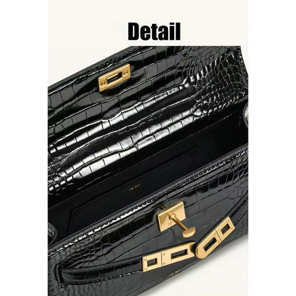 JW PEI New Fashion Premium handbag, crocodile pattern shoulder bag,High-quality shoulder bag,versatile women's bag