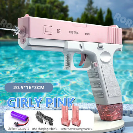 Electric Water Gun for Boys Girls Adults  Water Pistol Toys  Ideal Summer Gifts for Swimming Pool Beach Outdoor Water Toys