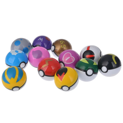 12 Pcs/Set Pokemon Pikachu Pokeball Action Figure Game Poke Ball Model Anime Figure Dolls Children Birthday Gift Toys
