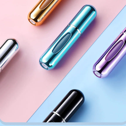 5ml Mini Portable Bottom-Filling Pump Perfume Bottle Sample Perfume Refillable Spray Bottle Empty Cosmetic Containers Set