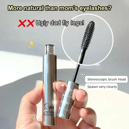 Silk Fiber Matte Mascara Makeup Waterproof Fast Dry Brown Black Ultra-Fine Brush Lengthens Eyelashes Curling Mascara Makeup New
