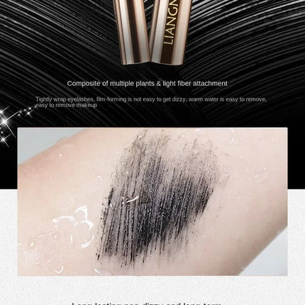 Silk Fiber Matte Mascara Makeup Ultra-Fine Brush Lengthens Eyelashes Waterproof Fast Dry Brown Black Curling Mascara Comestic