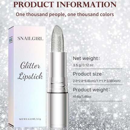 Temperature Color Changing Glitter Lipstick Waterproof Long Lasting Moisturizing Velvet Matte Lip Tint Red Pink Sexy Lips Makeup