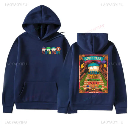 Funny South Park Cartoon Character Hoodie Cute Kenny Print Pullover Harajuku Streetwear Unisex Clothing Sudadera Hombre Y2k Tops