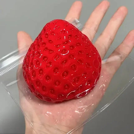 Toy Strawberry Taba Squishy Fidget Toy - Slow Rebound Stress Relief Toy for People Office and Party Favors Squeeze Beauty Gift