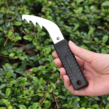 Manual Garden Weeder Mini Serrated Stainless Steel Weeding Tool Anti-Slip Handle For Easy Weed Removal Paving Gap Cleaning