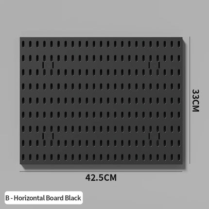 Nordic-Style Wall-Mounted Storage Pegboard: Drill-Free Headphone & Keyboard Stand for Gaming/Study Rooms, Also for Display
