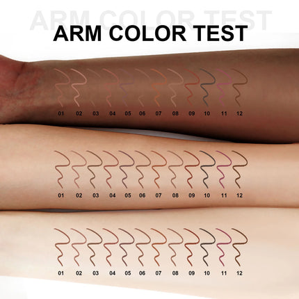 12 Pieces Nude Lip Liner Set Natural Lip Kit Smooth Matte Lipstick Pencils Long-lasting Moisturizing Lip Makeup for Women