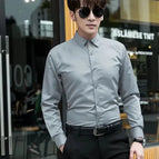 XL / Long-sleeve gray shirt