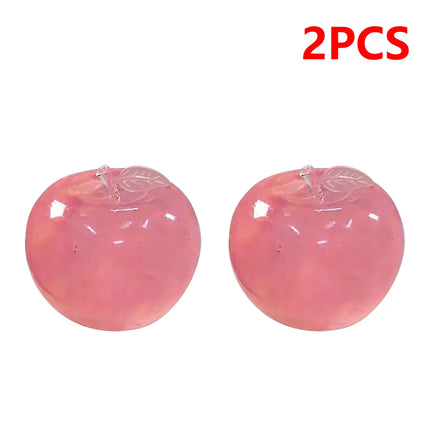 1/2Pcs Strawberry & Apple Shaped Squishies Toy for Relieving Strees, Ultra-Realistic 3D Squeeze Fidget Toy for Kids Adults Gifts