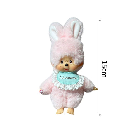 Monchhichi Plush Keychain Bag Hanging Accessories Kawaii Keychains Monkiki Doll Hanging Pendants Collection Birthday Gift モンチッチ