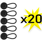 20pcs black button