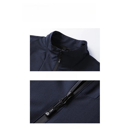 CHUJIE Men's spring and autumn fashionable and comfortable sports suit, casual jacket and pants two-piece loose suit
