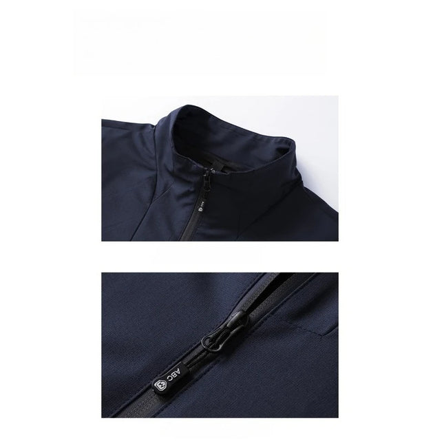 CHUJIE Men's spring and autumn fashionable and comfortable sports suit, casual jacket and pants two-piece loose suit