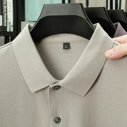 100% pure cotton new high-end brand men's short-sleeved polo shirt summer fashion hot selling pony embroidery golf top T-shirt