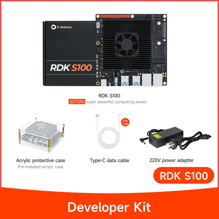 D-Robotics RDK S100/S100P Robot Development Kit with 80/128 TOPS Computing Power and RDK S100 Intelligent Computing Power Core
