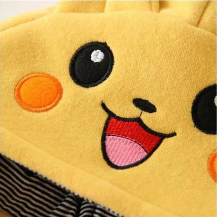 New Cute Cartoon Pokemon Pikachu Baby Pyjamsa Newborn Winter Long-Sleeved Kids Rompers Clothing Babies Toddler'S Clothes  Onesie