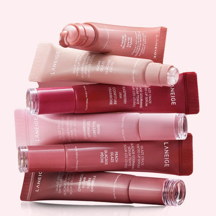 Laneige Donut Strawberry Sugar Lip Gloss Lip Plumping Gloss Lip Oil Moisturizing Balm Exfoliating Care Shimmer High Shine Balm