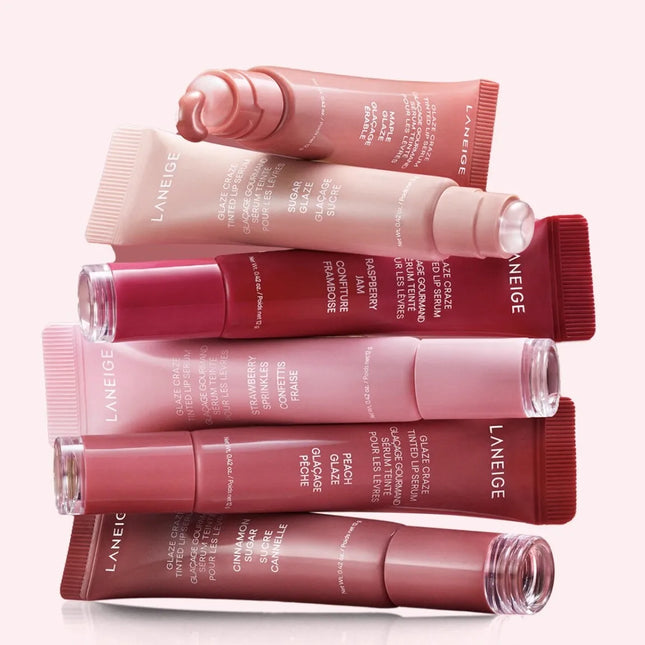 Laneige Donut Strawberry Sugar Lip Gloss Lip Plumping Gloss Lip Oil Moisturizing Balm Exfoliating Care Shimmer High Shine Balm