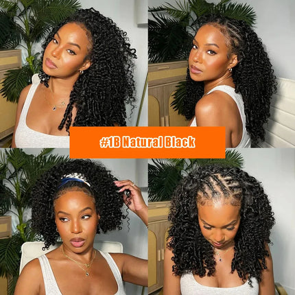 #4/27 Burmese Curly Crochet Human Hair 12A Water Wave With Spiral Curly End Miracle Knots Feather Crochet Hair For Boho Braiding