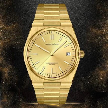 2025 New Arrivals Specht&Sohne Mens Watches Stainless Steel Sapphire Classic Quartz Men Watch Relogio Masculino 100M Waterproof