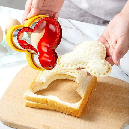 Sandwich Cutters for Kids Set with Sealer DIY Cookie Bread Mold Cutter Shapes Christmas Tree Sandwich Makers Lunch Bento Box