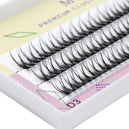 DIY Clustered Eyelash Extensions Dovetail Segmented Eyelashes Volume 3D Fluffy Natural Segmented False Eyelashes Single Bundle