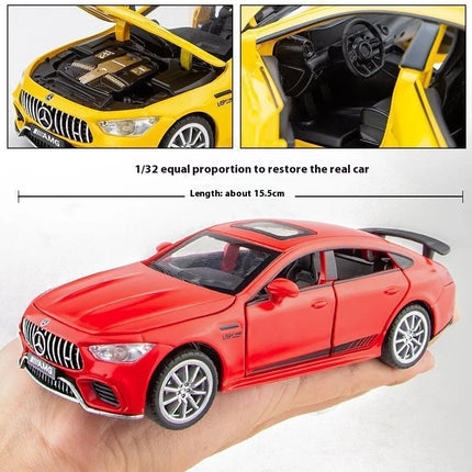 1:32 Mercedes Benz AMG GT63  Sports Car Alloy Diecast Car Model Sound Light Pull Back Toys Ornaments Gift For Children Collect