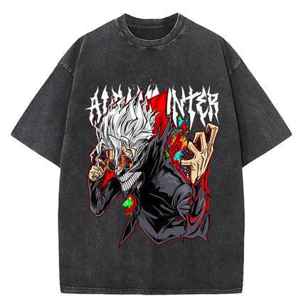 Japanese Anime Dandadan Okarun T-shirt Men T Shirt Cartoon High Quality Cotton Tshirt Aesthetic Fashion Tee Male
