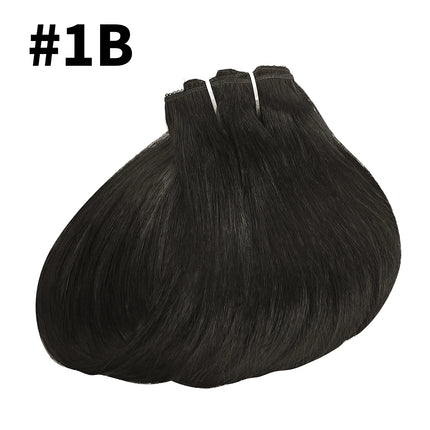8Pcs Clip Ins 4/27 Highlight Color Straight Clip In Human Hair Extensions Brazilian Human Hair Clip In Hair Extensions 120G/Pack