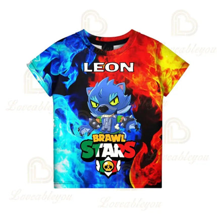 Brawling-Heros 6 To 19 Years Kids Shark T Shirts Mr.P Game 3D Boys Girls Cartoon Tops Teen Clothes