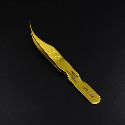 100% Original VETUS Tweezers MCS Series New Style Premium Eyelashes Tweezers Super Fine Tip Improve for 3D 6D Lashes Extensions