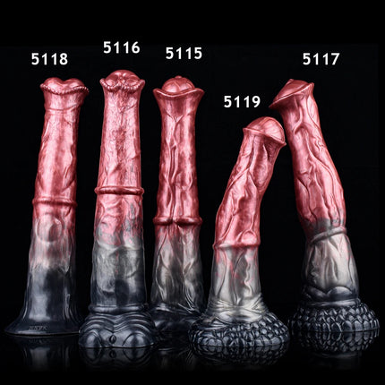 NNSX Silicone Horse Dildo Long Penis Anal Plug Huge Knot G-spot Vaginal Stimulator with Suction Cup Adult Sex toy for Women Men