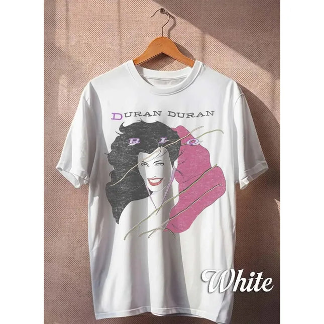 Duran Duran Rio Album T-shirt Retro T-shirt Summer New Item Suitable for Both Men and Women Casual Fashion T-shirt