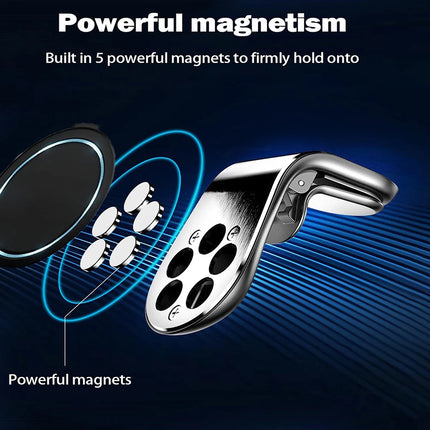 Magnetic Car Air Vents Mount 7-Type Car Speed Camera Detector Clip Strong Magnet Car Air Vent Holder for OOONO CO-Driver NO2