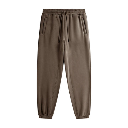 ZODF Trendy Men 345gsm Fleece Sweatpant Unisex Solid Color Loose Retro Hip Hop Winter Joggers Pants Brand Clothes HY0005
